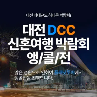 대전 플래닛투어 신혼여행박람회 포스터
